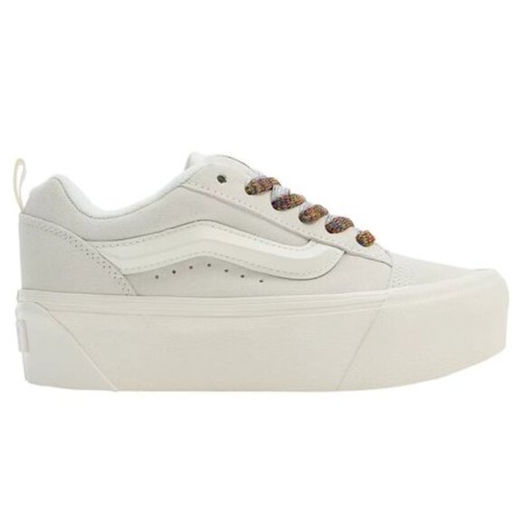 BRAND NEW] VANS KNU STACK WHITE MULTI-COLOR LACES WOMENS SHOES SIZE 8.5 SNEAKERS - Picture 1 of 10